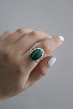 Load image into Gallery viewer, Size 6.5 Malachite Ring