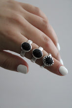 Load image into Gallery viewer, Sterling Silver Onyx Ring (Custom Made)