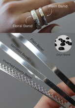 Load image into Gallery viewer, Sterling Silver Onyx Ring (Custom Made)