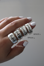 Load image into Gallery viewer, Custom Text Spoon Ring | Any Size