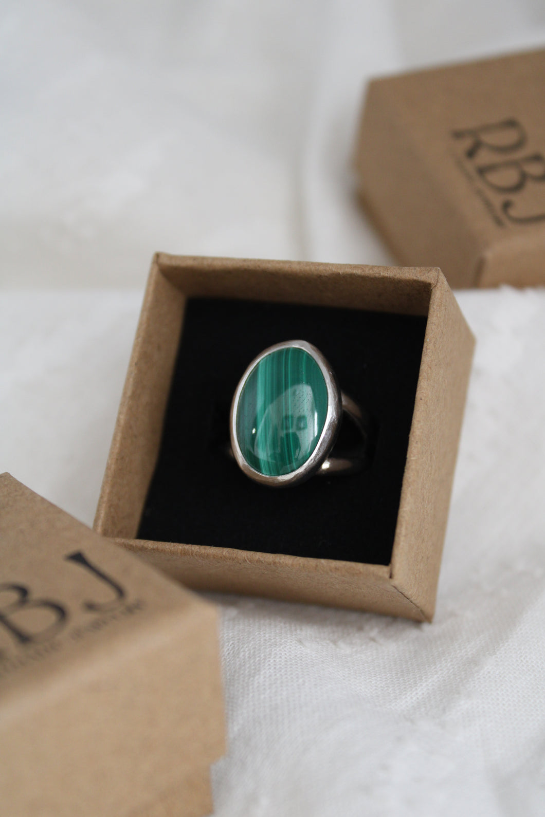 Size 6.5 Malachite Ring