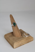 Load image into Gallery viewer, Size 5 Malachite Stacker Rings (3 pieces)

