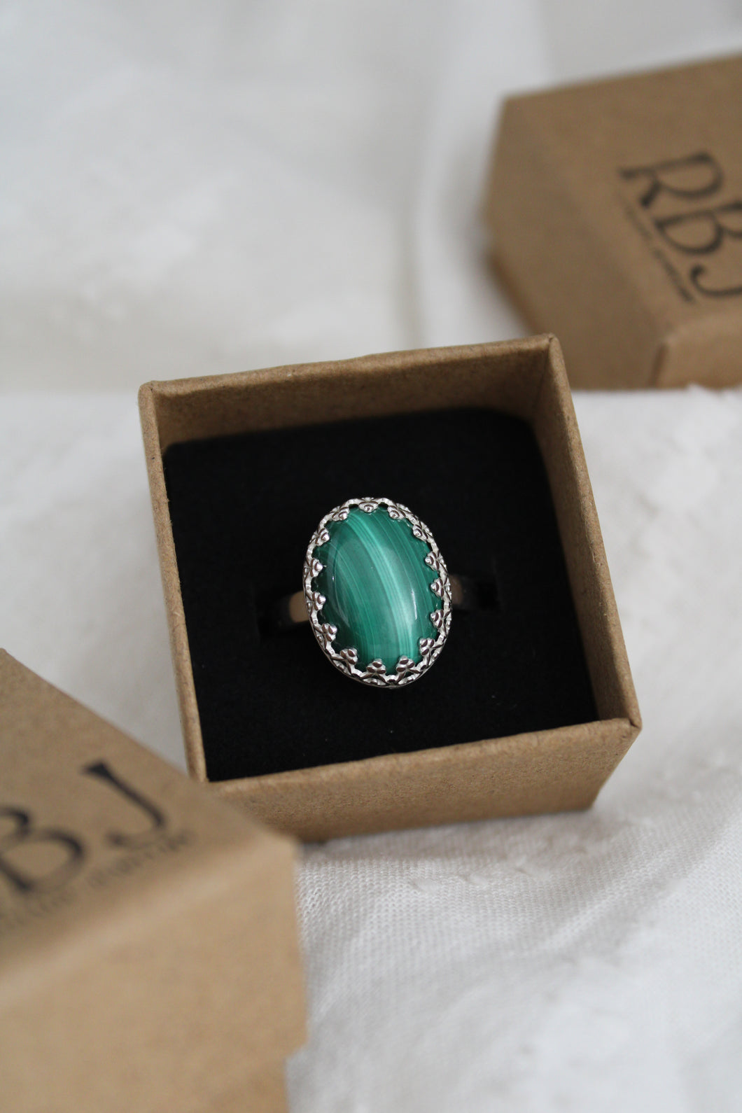 Size 7 Malachite Ring