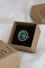 Load image into Gallery viewer, Size 7.25 Malachite Ring
