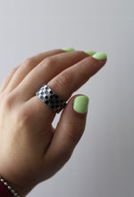 Load image into Gallery viewer, Spoon Ring | Checkers
