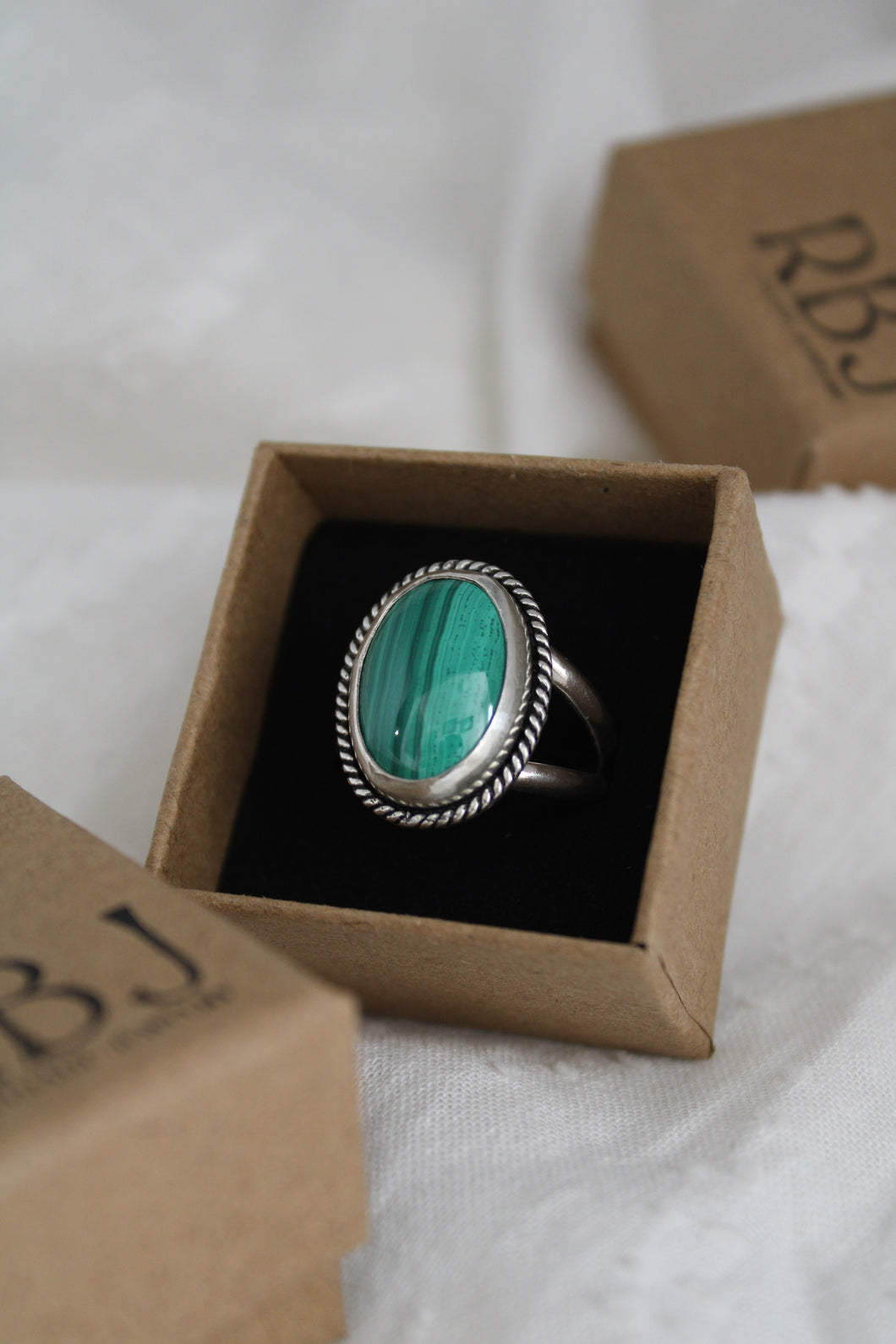 Size 9 Malachite Ring