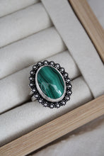 Load image into Gallery viewer, Size 8 Malachite Ring
