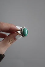 Load image into Gallery viewer, Size 9 Malachite Ring
