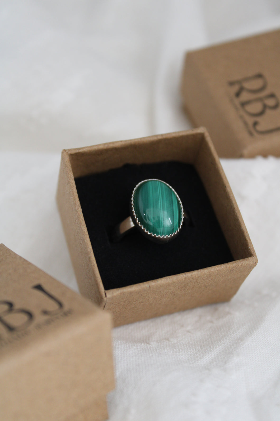 Size 7 Malachite Ring