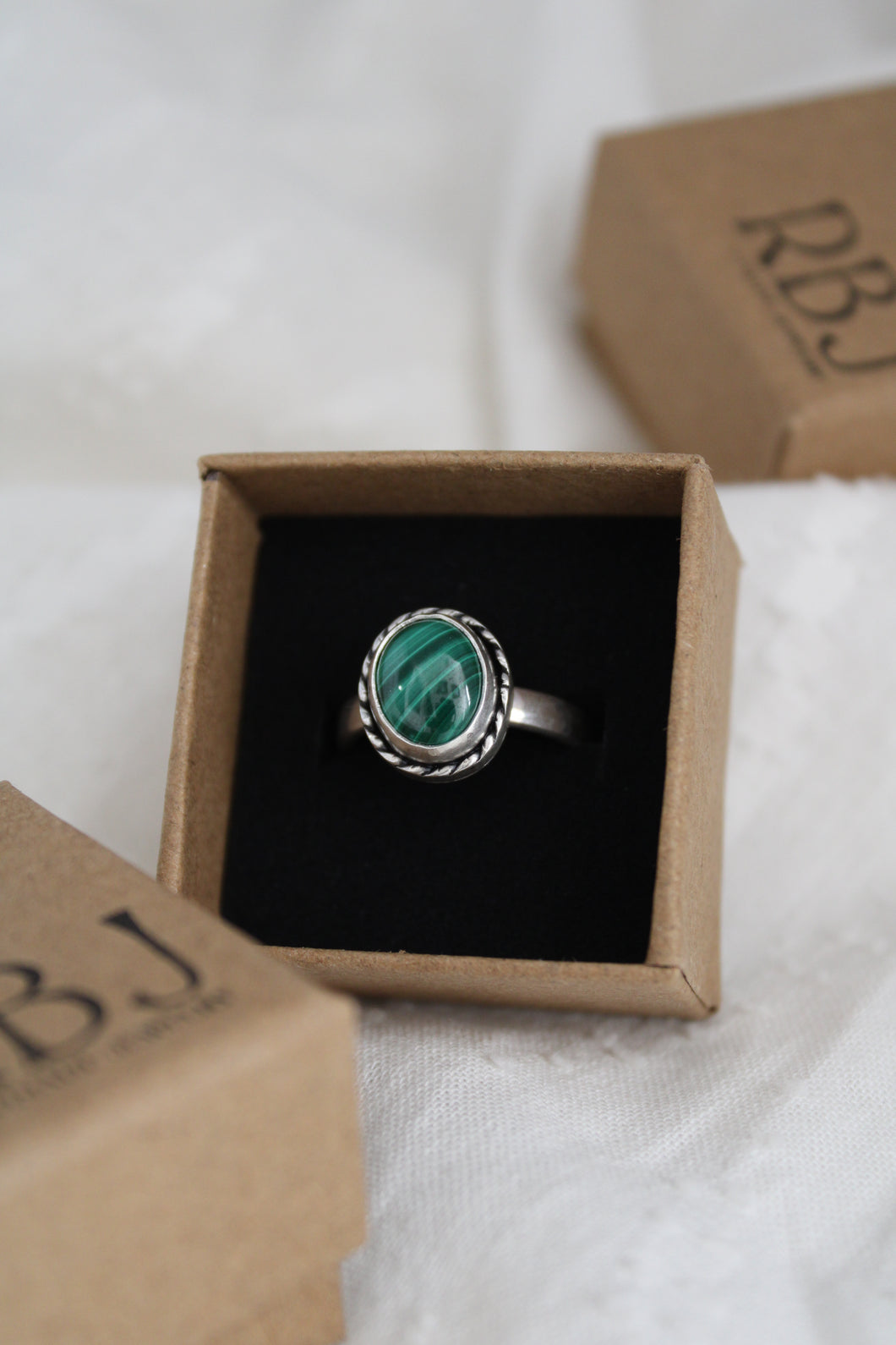 Size 7 Malachite Ring