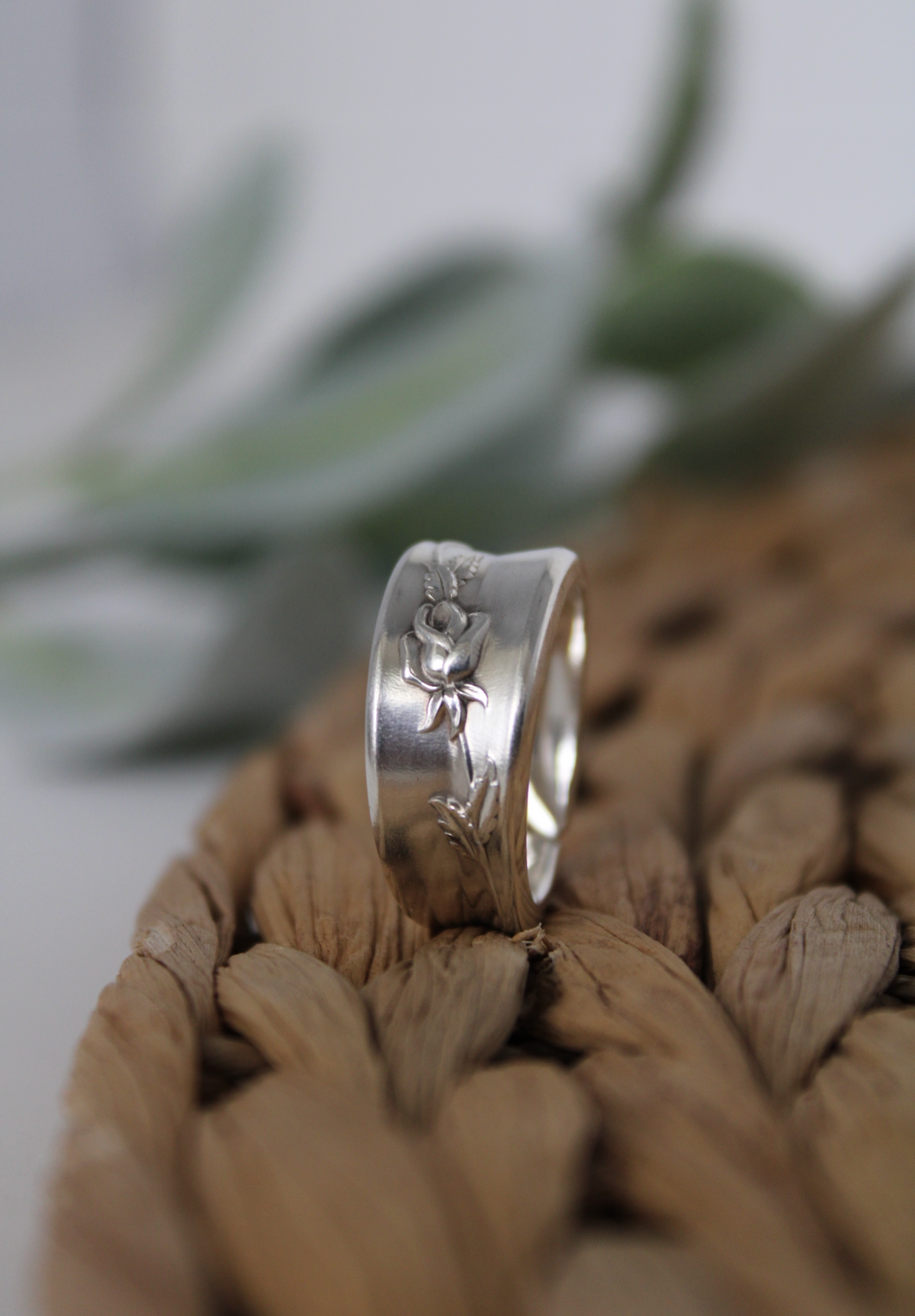 Spoon Ring | Vintage Rose | Silver Plate